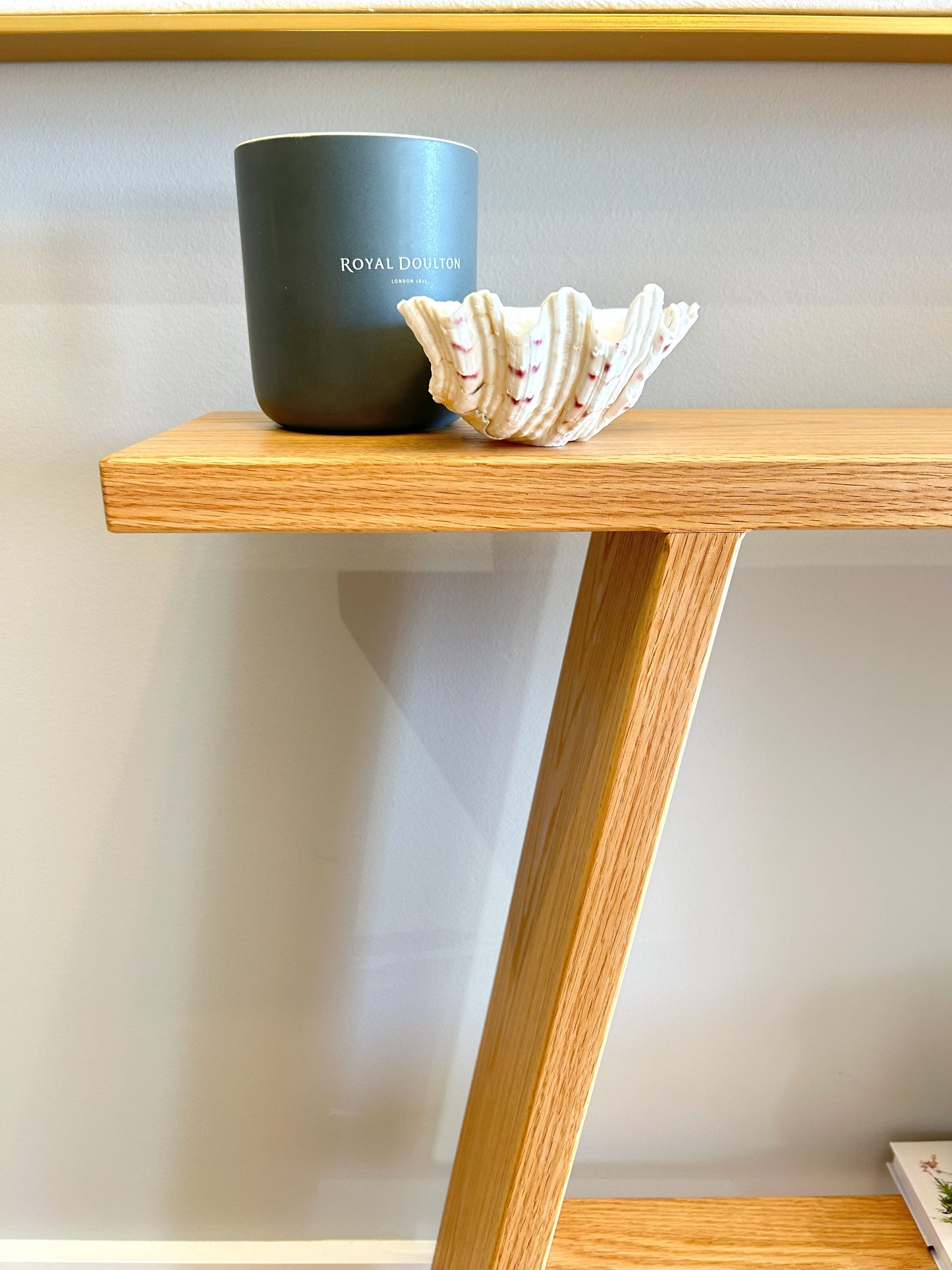 Slimline American Oak Entry Table – Hallway or Console Table in Solid Timber